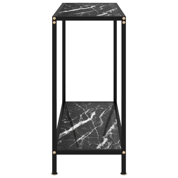 Konsolentisch Schwarz 80x35x75 cm Hartglas