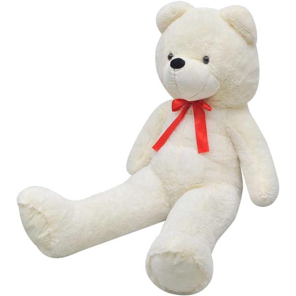 ARDEBO.de - Weicher XXL-Plüsch-Teddybär Weiß 135 cm