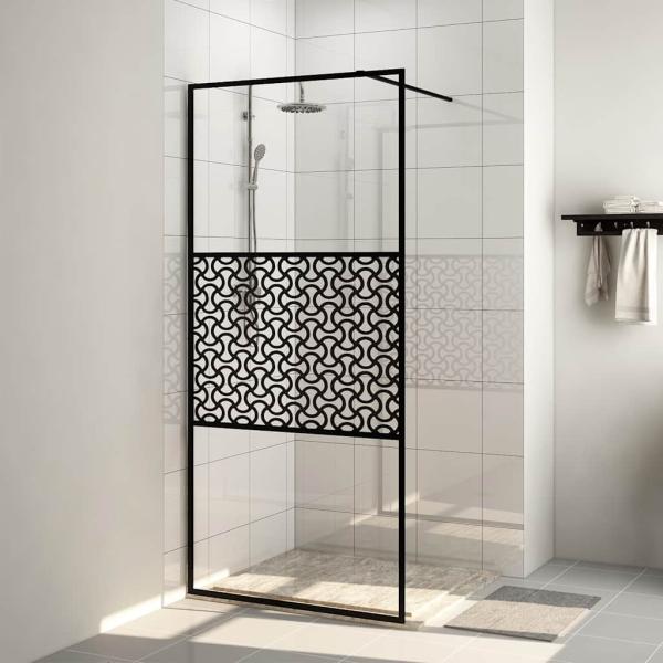 ARDEBO.de - Duschwand f?r Begehbare Dusche mit Klarem ESG Glas 100x195 cm