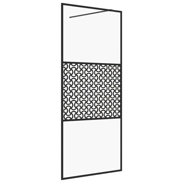 Duschwand f?r Begehbare Dusche mit Klarem ESG Glas 100x195 cm