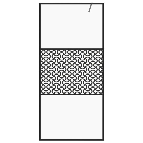 Duschwand f?r Begehbare Dusche mit Klarem ESG Glas 100x195 cm