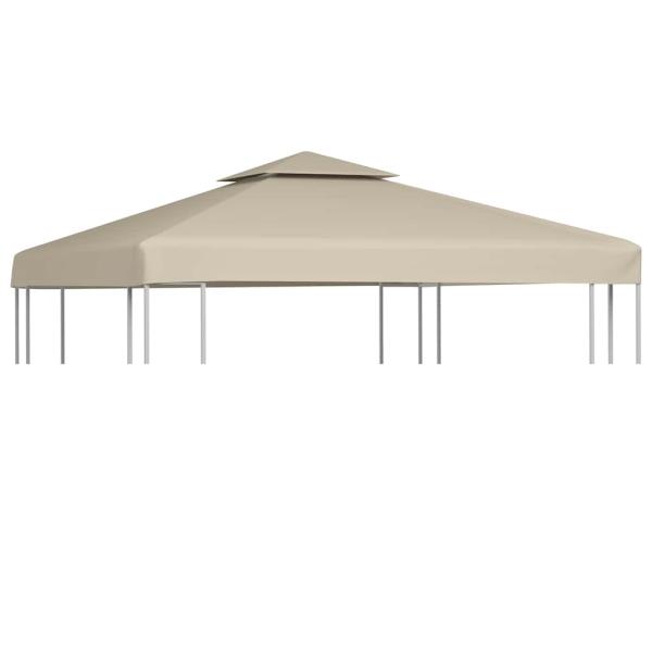 ARDEBO.de - Pavillon-Ersatzdach 310 g/m² Beige 3x3 m
