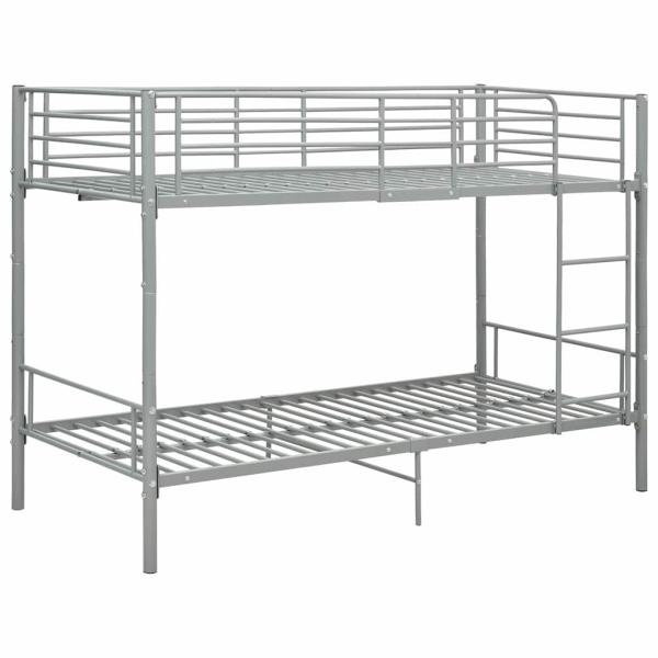 Etagenbett Grau Metall 90?200 cm