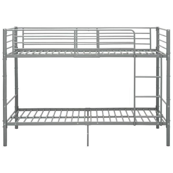 Etagenbett Grau Metall 90?200 cm