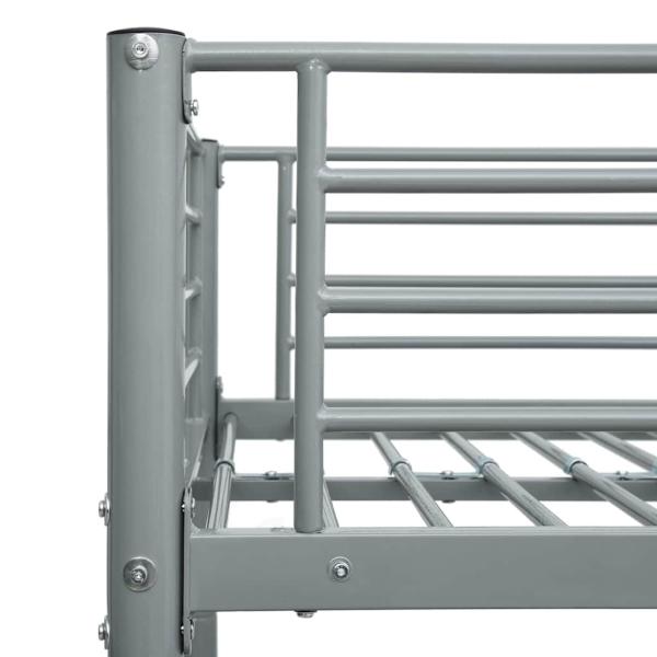 Etagenbett Grau Metall 90?200 cm