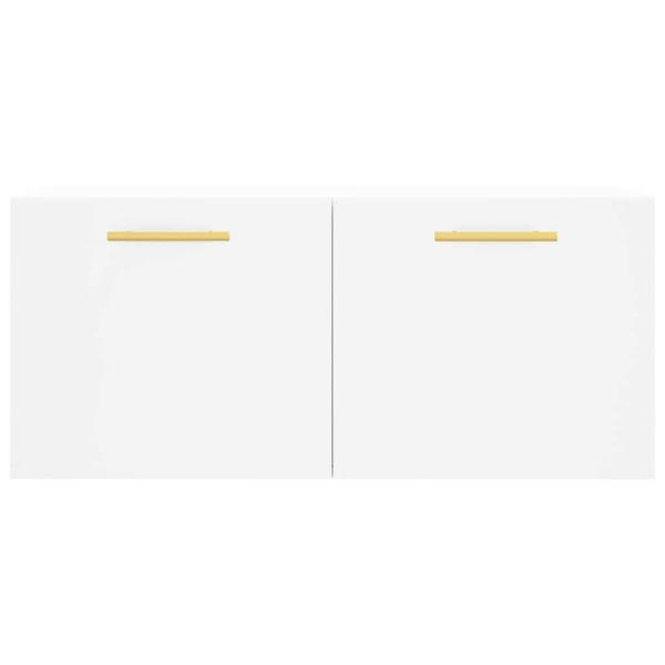 Wandschrank Weiß 80x36,5x35 cm Holzwerkstoff