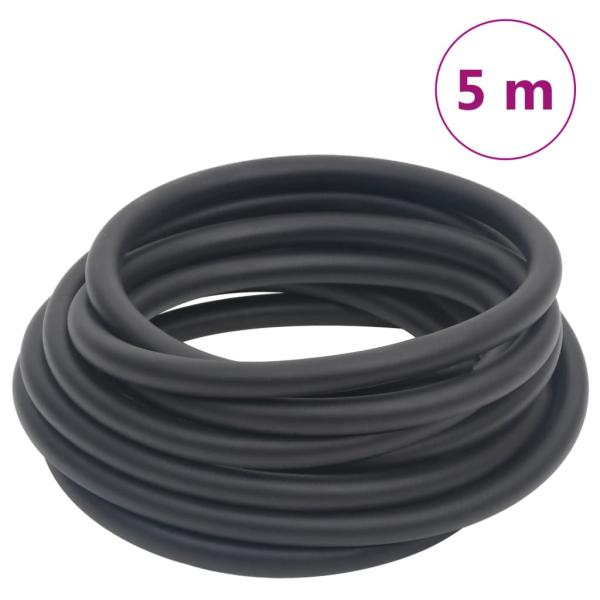 ARDEBO.de - Hybrid-Luftschlauch Schwarz 0,6" 5 m Gummi und PVC