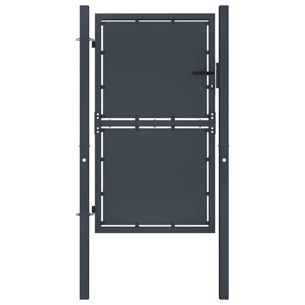 ARDEBO.de - Gartentor aus Stahl 100 x 200 cm Anthrazit