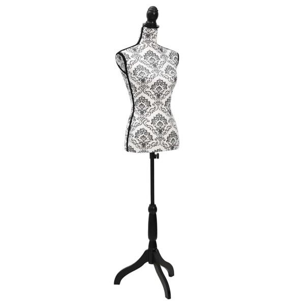 ARDEBO.de - Damenbüste Schneiderpuppe Torso Schwarz Weiß