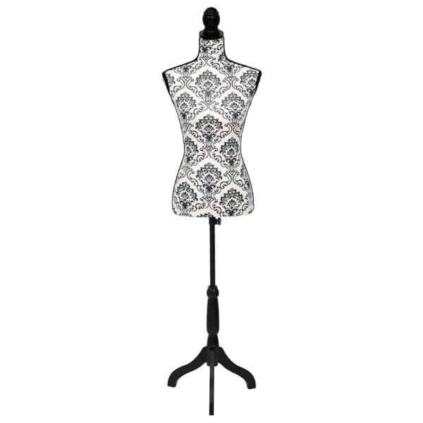 Damenbüste Schneiderpuppe Torso Schwarz Weiß