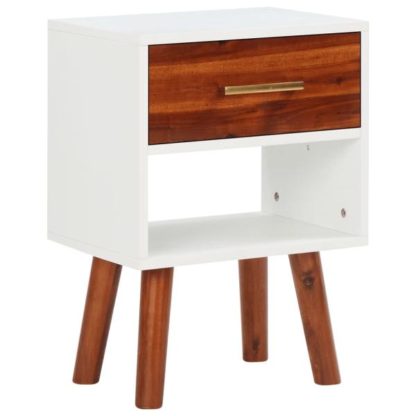 ARDEBO.de - Nachttisch Akazienholz Massiv 40x30x57 cm