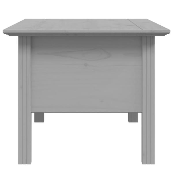 Couchtisch BODO Grau 100x55x46 cm Massivholz Kiefer