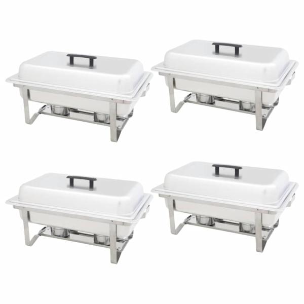 ARDEBO.de - Chafing Dish Set 4-tlg. Edelstahl