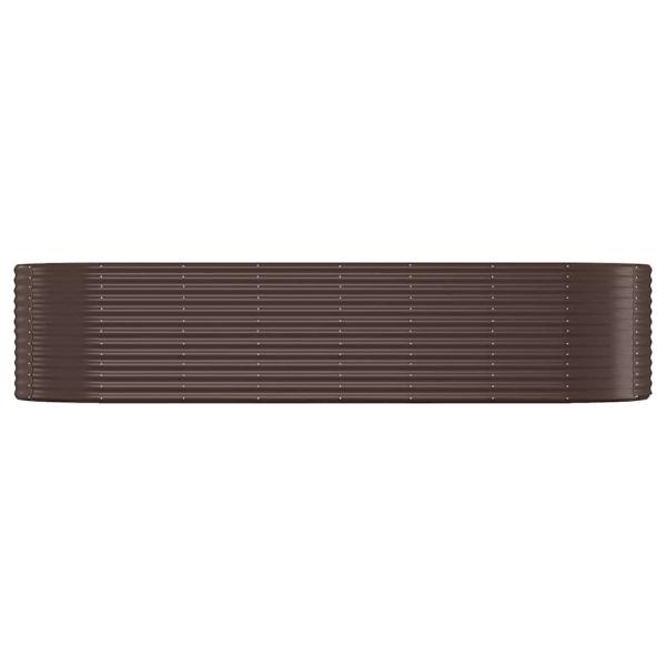 Hochbeet Verzinkter Stahl 322x100x68 cm Braun