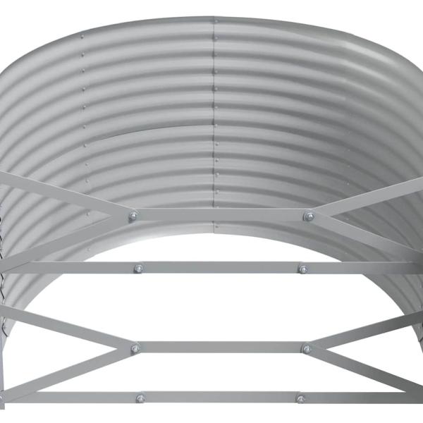 Hochbeet Verzinkter Stahl 322x100x68 cm Braun