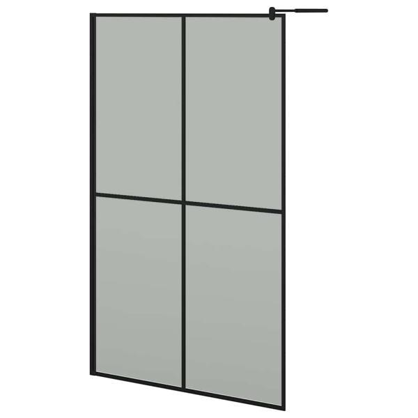 Duschwand für Walk-in Dusche 118x190 cm Dunkles Sicherheitsglas
