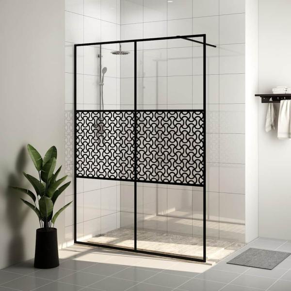 ARDEBO.de - Duschwand für Begehbare Dusche mit Klarem ESG-Glas 140x195 cm