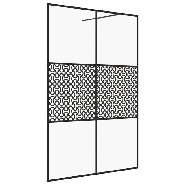 Duschwand für Begehbare Dusche mit Klarem ESG-Glas 140x195 cm