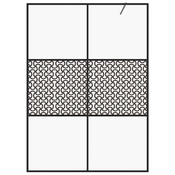 Duschwand für Begehbare Dusche mit Klarem ESG-Glas 140x195 cm