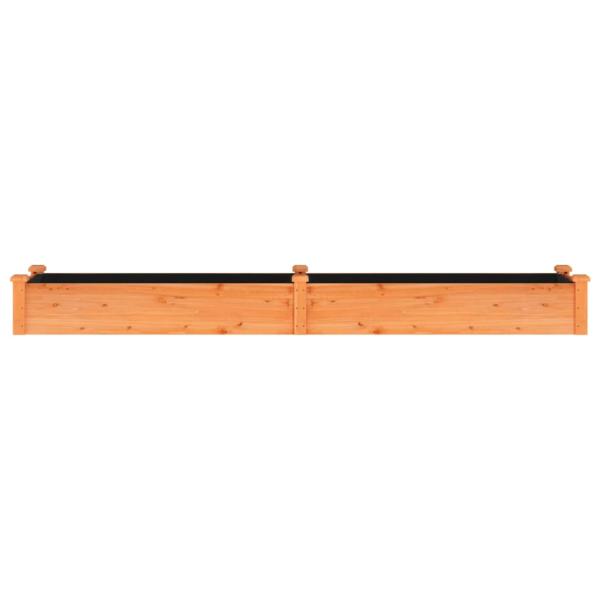 Hochbeet mit Einsatz Braun 240x45x25 cm Massivholz Tanne