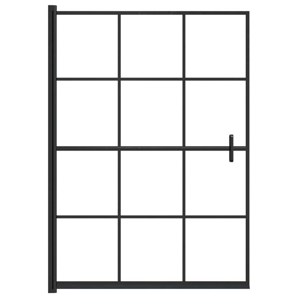 Duschkabine ESG 100x140 cm Schwarz