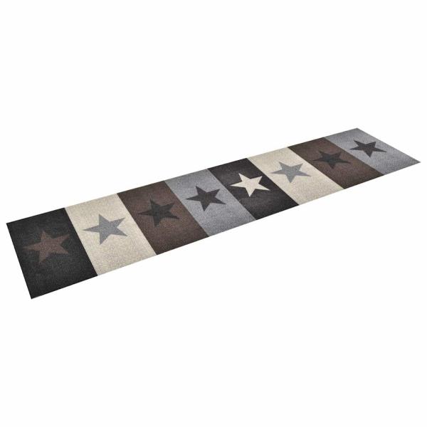 ARDEBO.de - Küchenteppich Waschbar Sterne 60x300 cm