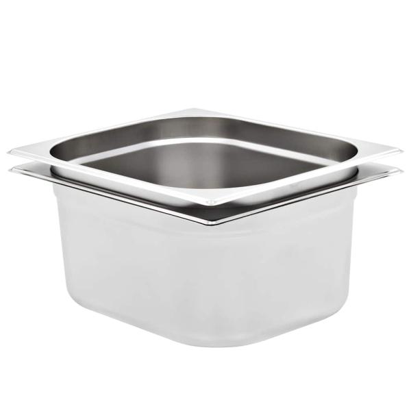 ARDEBO.de - Gastronormbehälter 2 Stk. GN 1/2 150 mm Edelstahl