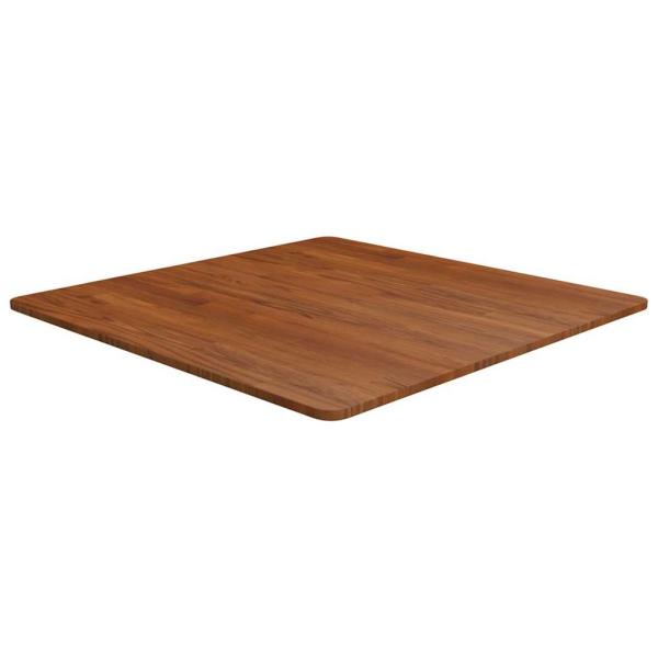 ARDEBO.de - Tischplatte Quadratisch Dunkelbraun 80x80x1,5cm Eiche Behandelt