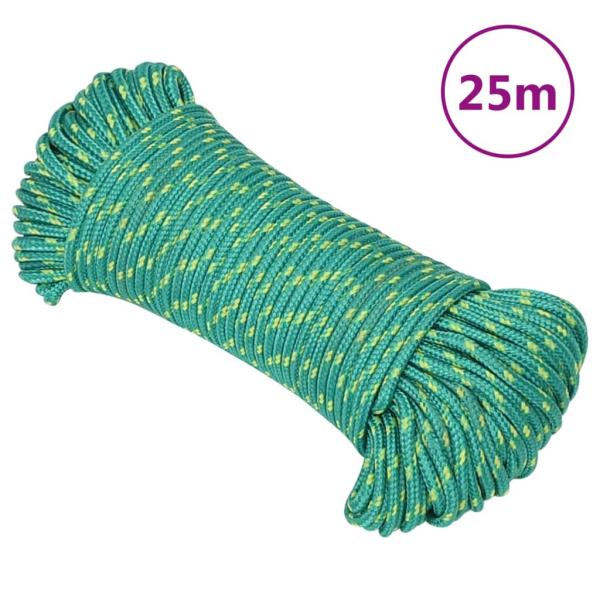 ARDEBO.de - Bootsseil Grün 4 mm 25 m Polypropylen