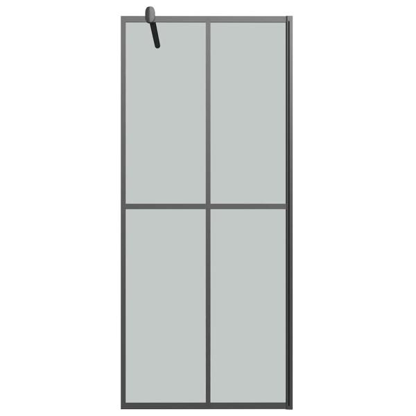 Duschwand f?r Walk-in Dusche 90x195 cm Dunkles Sicherheitsglas