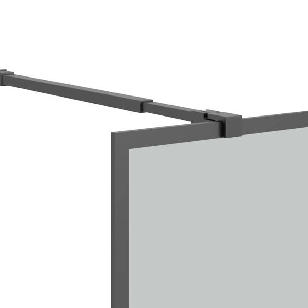 Duschwand f?r Walk-in Dusche 90x195 cm Dunkles Sicherheitsglas