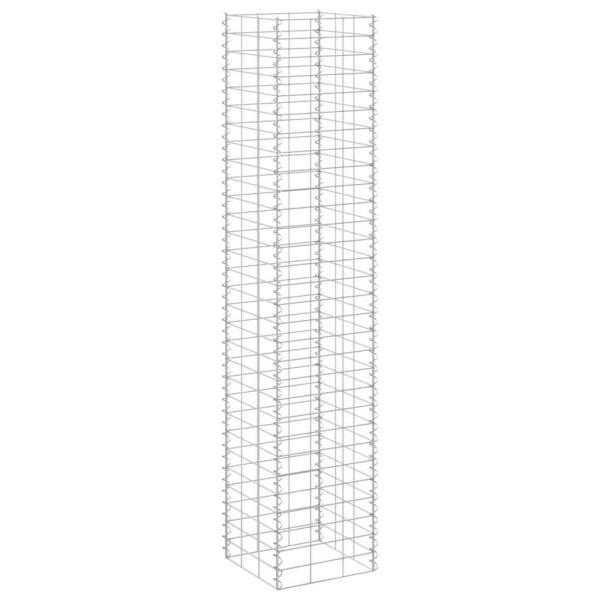 Gabionen-Hochbeete 3 Stk. 30x30x150 cm Eisen
