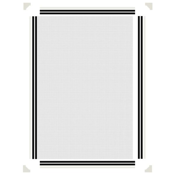 Magnet-Insektenschutz für Fenster Weiß 80x120 cm