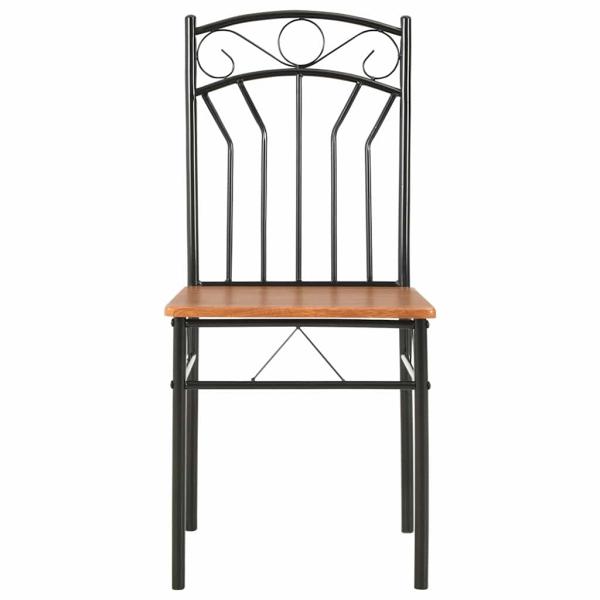 Esszimmerst?hle 2 Stk. Braun MDF