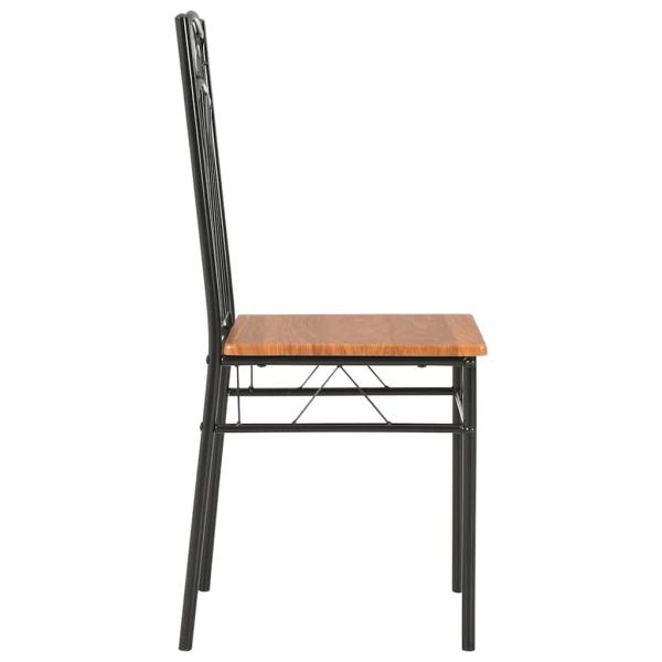 Esszimmerst?hle 2 Stk. Braun MDF