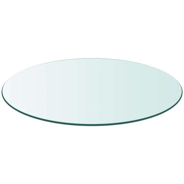 Tischplatte aus gehärtetem Glas rund 700 mm