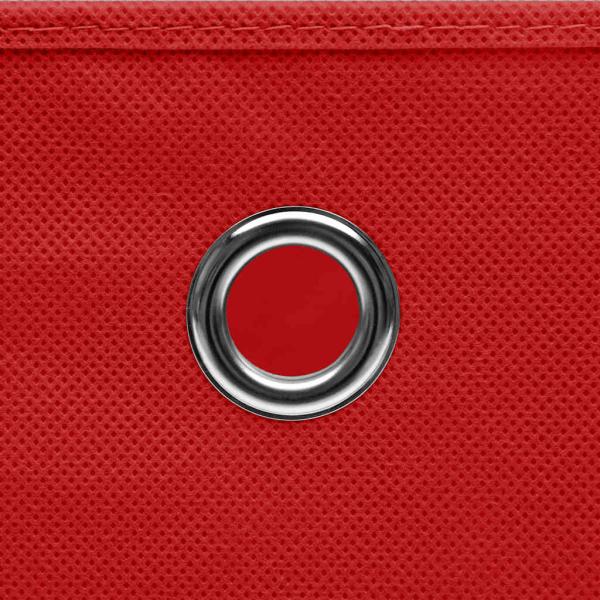 Aufbewahrungsboxen 4 Stk. Vliesstoff 28x28x28 cm Rot