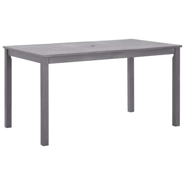 ARDEBO.de - Gartentisch Grau 140x80x74 cm Massivholz Akazie