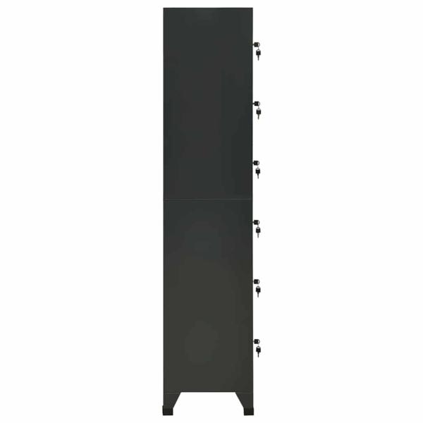 Schlie?fachschrank Anthrazit 38x40x180 cm Stahl