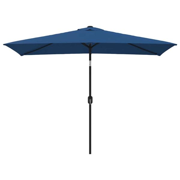 Sonnenschirm mit Metall-Mast 300x200 cm Azurblau
