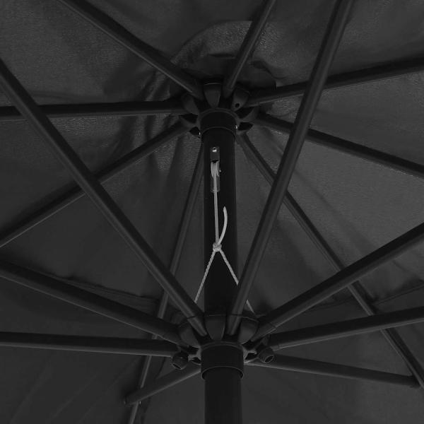 Sonnenschirm mit Metall-Mast 390 cm Anthrazit