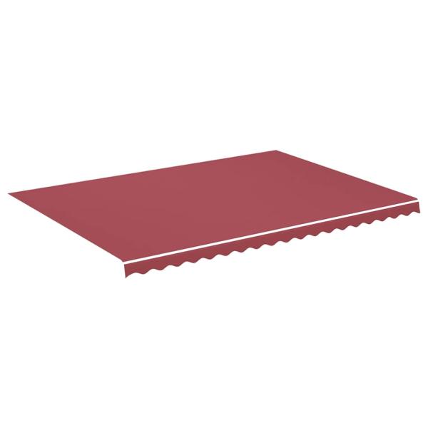 Ersatzstoff für Markise Burgunderrot 500x350 cm Polyester