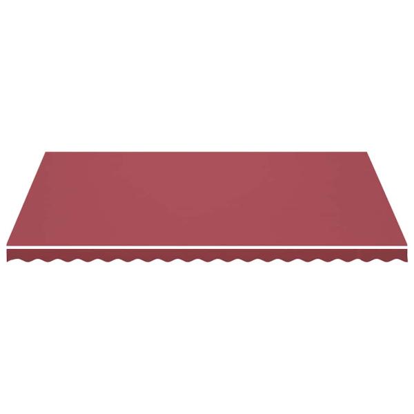 Ersatzstoff für Markise Burgunderrot 500x350 cm Polyester