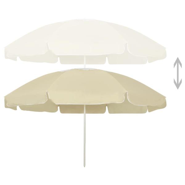 Strandschirm Sandgelb 240 cm
