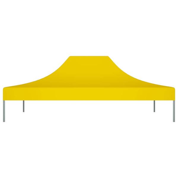 Partyzelt-Dach 4,5x3 m Gelb 270 g/m²