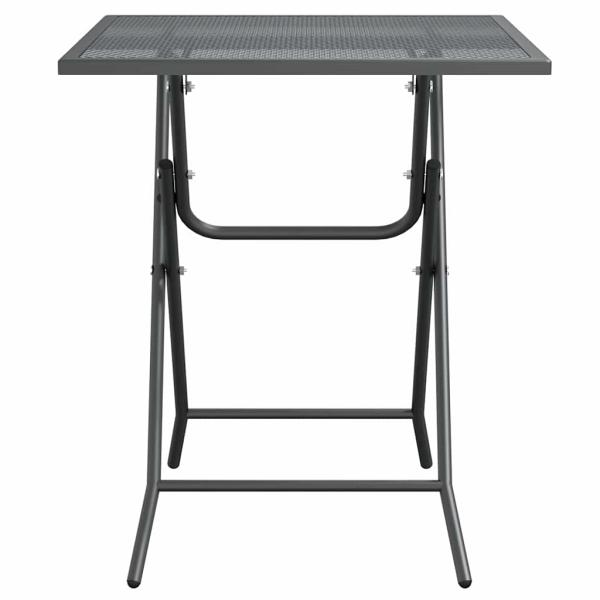 Gartentisch 60x60x72 cm Streckmetall Anthrazit