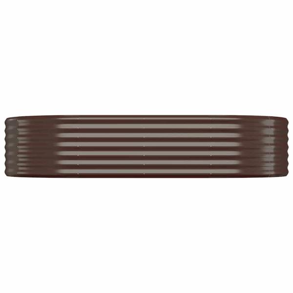 Hochbeet Verzinkter Stahl 175x100x36 cm Braun