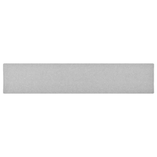 ARDEBO.de - Teppichläufer Hellgrau 80x400 cm