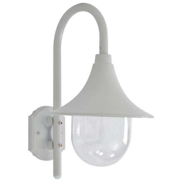 ARDEBO.de - Garten-Wandleuchte E27 42 cm Aluminium Weiß