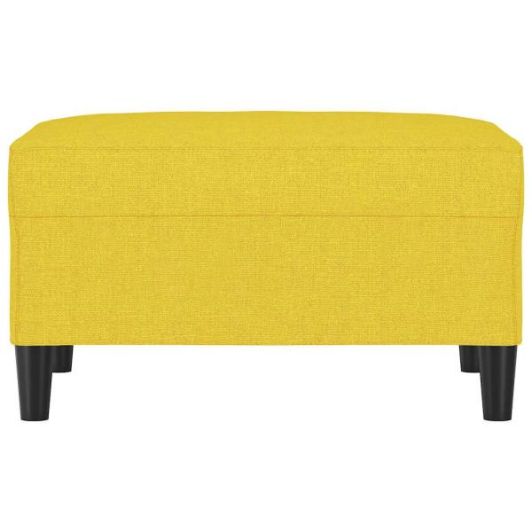 Fußhocker Hellgelb 70x55x41 cm Stoff